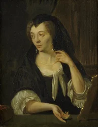 Anna de Hooghe (1645-1717)。 画家の四番目の妻