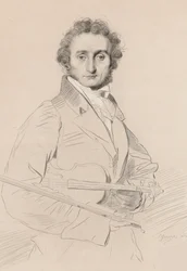 Niccolò Paganini 1782-1840の肖像 1830年