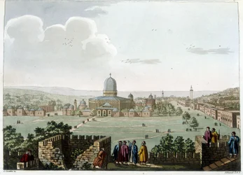 ソロモンの神殿（Mosquee a Jerusalem）-ロンドンのルイジ・マイヤーが撮影した原画による「オスマン帝国、ヨーロッパ、アジア、およびいくつかの地中海の島々における景観」の中で