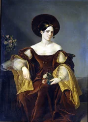 マリア・デ・ラ・フェリシダード・マリブラン (1808 - 1836) ルイジ・ペドラッツィによる絵画. ミラノのスカラ座博物館