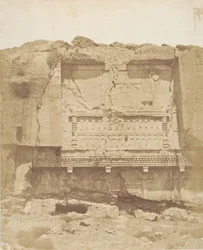 ペルセポリスの岩の上の墓（1858年