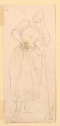 立っている女性