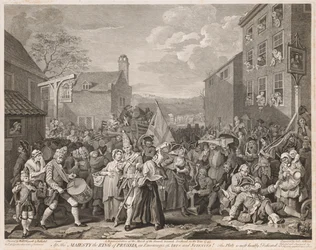 1746 年のフィンチリーへの進軍 (ホガースの後)