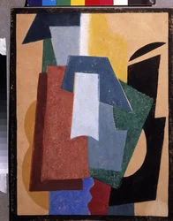 すべての。 Peinture de Lyubov (Liubov) Sergeevna Popova (1889-1924), huile sir toile