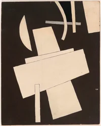 Sans titre - Popova, Lyubov Sergeyevna (1889-1924) Untitled Gouache on cardboard ca 1916-1918 - 49,5x39,5 - New York City.ニューヨーク近代美術館(MOMA)