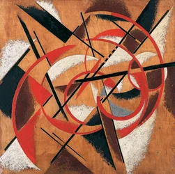 Space Force Construction - Peinture de Lyubov Sergeyevna Popova (1889-1924)