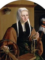 ドイツ語：Weibliches Bildnis, Anna Codde ピーテル・ゲリッツ・ビッカーの妻アンナ・コッデの肖像画（おそらく）。