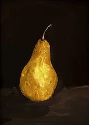 『黄金の梨の静物画』