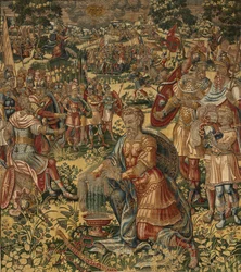 História de Gideão, final do século XVI (seda e lã)