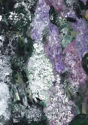 抽象的なライラックの絵画