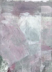 柔らかな色合いの葉の抽象画