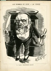 マニュエル・ルク（1854-1919）が「La Caricature」（1880年）に描いたもの。