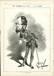 マニュエル・ルク（1854-1919）が「La Caricature」（1880年）に描いたもの。