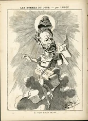 マニュエル・ルク（1854-1919）が「La Caricature」（1880年）に描いたもの。