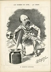 La Caricature』（1880年）に掲載されたマニュエル・ルケ（1854-1919）のイラスト