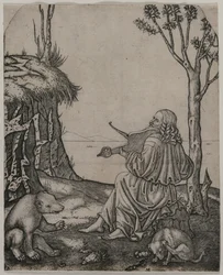 動物を魅了するオルフェウスc.1505（彫刻）