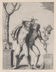 Speculum Romanae Magnificentiae:若いバッカントと古いバッカント、約1514-36年、約1514-36年。