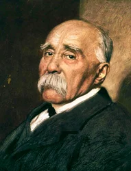 フランス首相ジョルジュ・クレマンソー（1841-1929）、1920年頃