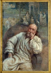 画家ピエール・セシル・ピュヴィス・ド・シャヴァンヌ（1824-1898）の肖像 マーセリン・ジルベール・デスブータン（1823-1902）の絵画 19世紀 アミアン、ピカルディ美術館 - 画家ピエール・セシル・ピュヴィス・ド・シャヴァンヌ（1824-1898）の肖像。マーセラン・ジによる絵画