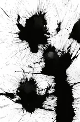 ブロット、2014年（紙にインク）