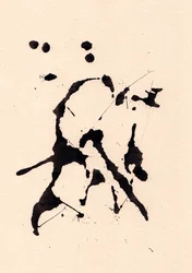 Blot, 2018（紙にインク）