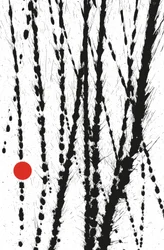 赤い点、2014年（紙にインク）