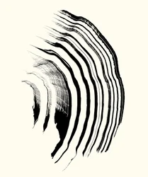 Vibration_01, 2023（紙にインク）