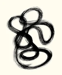 Vibration_04, 2023（紙にインク）