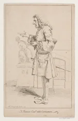 「似顔絵の有名なカーヴル」。 ピア・レオーネ・ゲジの肖像（1674-1755）