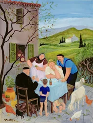 ル・ディマンシュ（油彩・キャンバス）