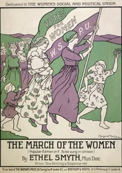 The March of the Women」のソングシート（1911年