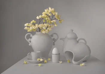 優雅な花の静物画