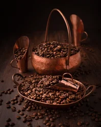素朴な銅色のコーヒー