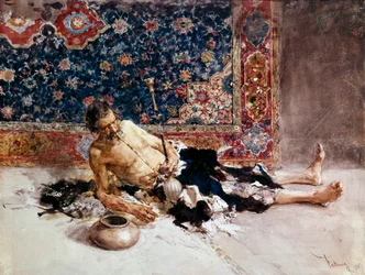 アヘン喫煙者」、1869年。