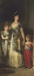 スペイン女王と王子たちゴヤからのコピー