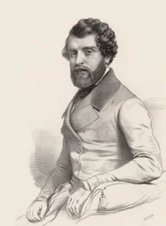 作曲家フェデリコ・リッチの肖像 1809-1877 , 1844.