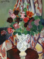 チューリップと花瓶。 1927