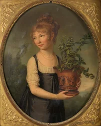 エトルリアの花瓶を持つ少女としてエドメ・ガビウと呼ばれるラルソンニエ夫人。