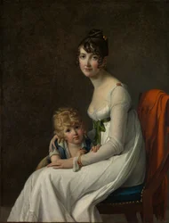 マダムフィリップパノンデバスサインドリシュモン...と彼女の息子、ウジェーヌ1800-1859、1802。