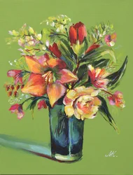色とりどりの花束