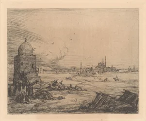 モスクのある街の景色