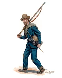 A.P.ヒル師団のサウスカロライナ人 1862年 2025年 （水彩、ガッシュ、ブリストル）