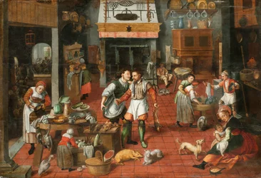 キッチン インテリア、c。 1565年。