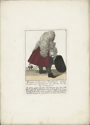 dwerg Chevalier Rondeau als een parliamentslid から。 1710年 ムッシュ・ル・シュヴァリエ・ロンドー、ミュートの議会の大雄弁家、儀式用のドレス（オブジェクトのタイトル） Il Callotto resurcitato oder Neu eingerichtes Zwerchen Cabinet (シリーズ タイトル)