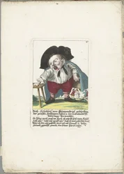 ドワーグ ファイト シェーベル フォン ギュンペンドリエル、1710年頃 Veith Schöberl von Gümpendriel 生まれ、Crabatendörffl の大きな Holllippen Fabrica、Niderlag の親戚 (オブジェクトのタイトル) Il Callotto resurcitato または Newly Furnished Small Cabinet (シリーズ ti