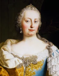 オーストリアの女帝マリア・テレジアの肖像（ウィーン