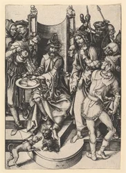 ピラト彼の手を洗う、ca。 1435-1491。