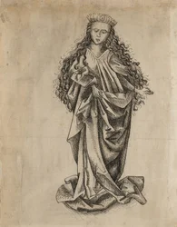 立ち姿の女性聖人