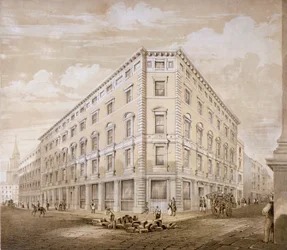 グレシャム・ストリート、シティ・オブ・ロンドン、1840年。