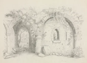 遺跡、1840年頃。